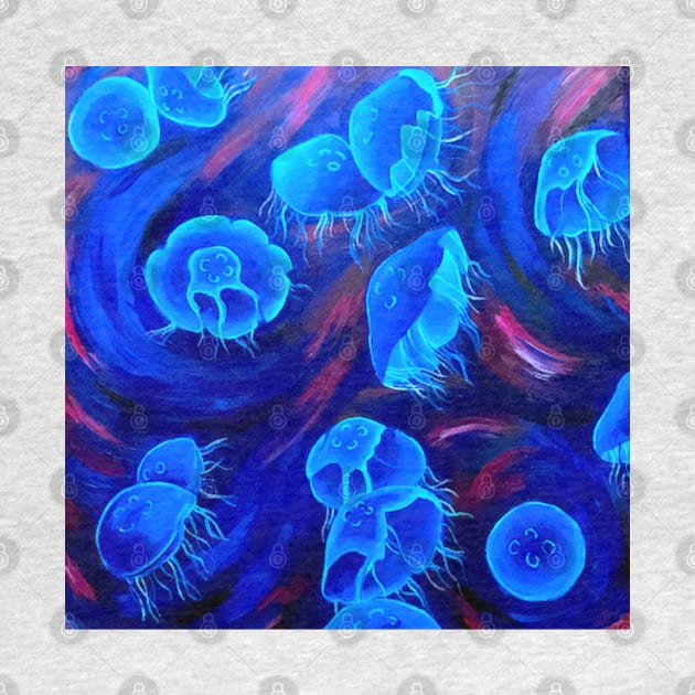 Moon Jellyfish by Wandering Octopus Designs